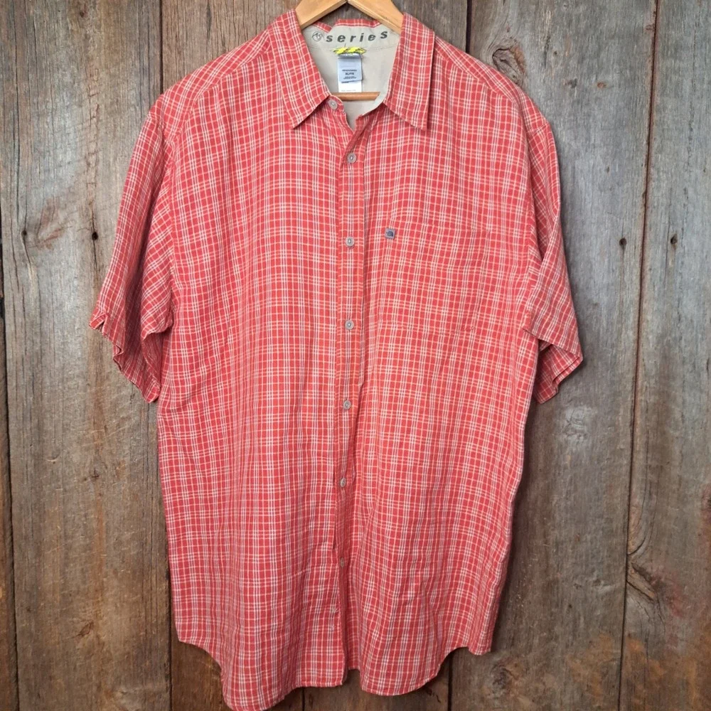 Gorpcore 90s Vintage Heritage Linen Blend The North Face Mens XL Shirt Plaid